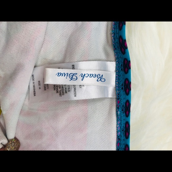 Beach Dive Bold Print Bikini Bottoms✨Size 14! - Picture 2 of 2